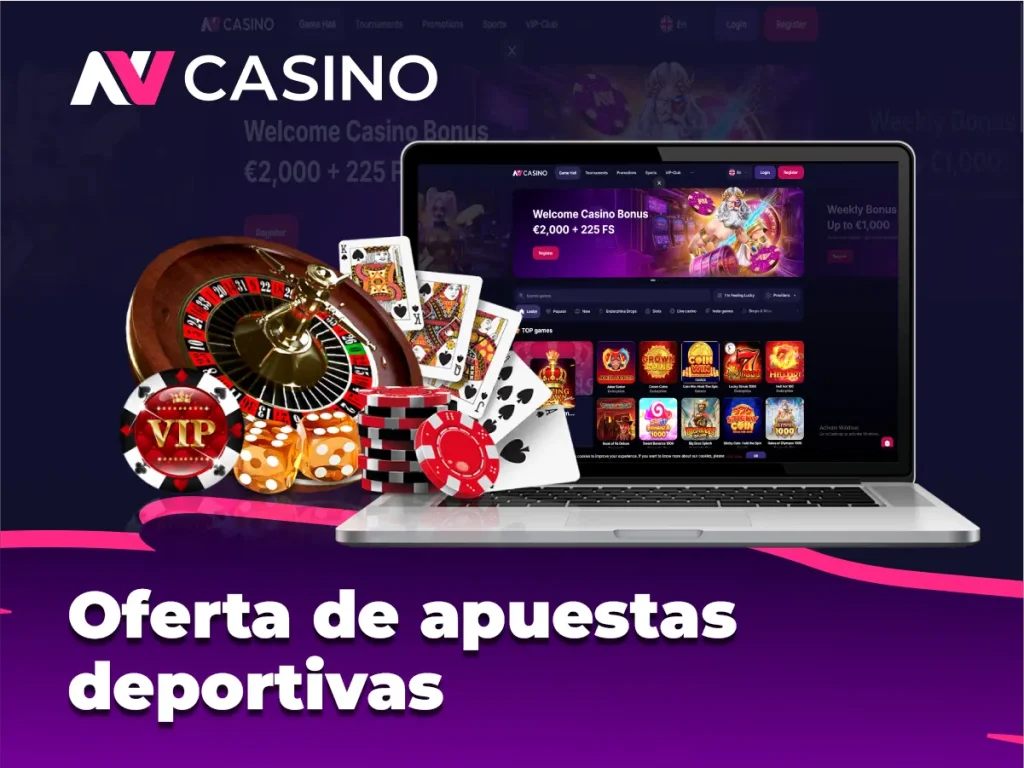 Oferta de apuestas deportivas en NV Casino